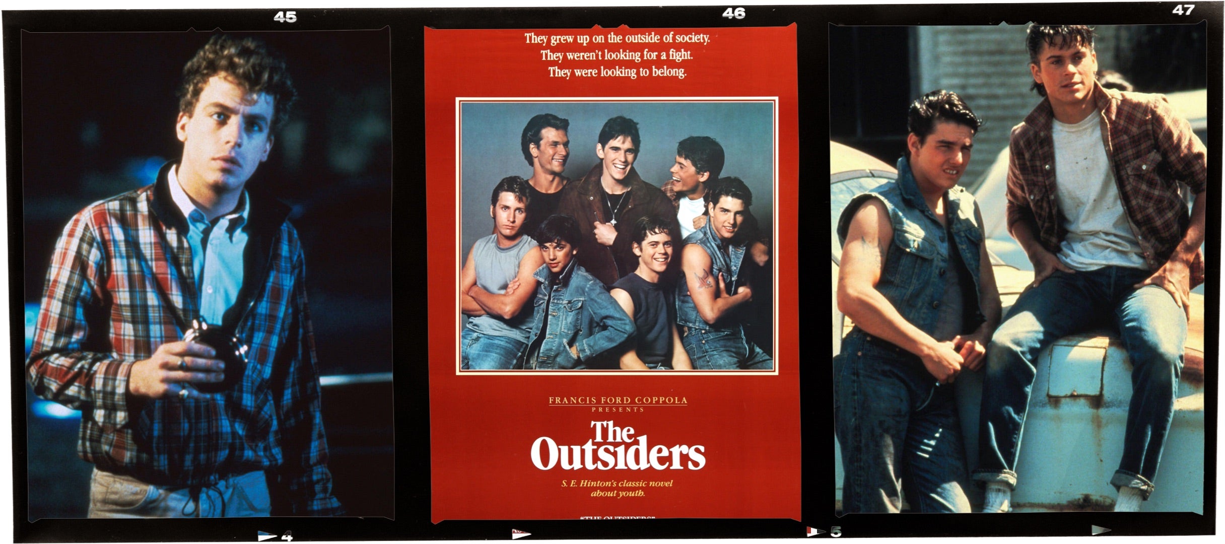 <strong>CLASHING STYLES</strong><br/><span><em>The Outsiders</em> captures the look of two distinctly American styles: classic prep and heritage workwear. Coppola&rsquo;s 1983 film adaptation featured a preposterously talented cast. Leif Garrett, in an oxford button-down and madras jacket, was the leader of the &ldquo;Socs&rdquo;&mdash;the rich kids&mdash;whose rivals were the <em>Greasers</em>, played by the likes of Tom Cruise, Matt Dillon, and Rob Lowe, who channeled James Dean. Below: In the musical, Sky Lakota-Lynch, plays Johnny, and Brody Grant, plays Ponyboy. Clothes: RRL, Polo, and pieces from the Polo archive</span>