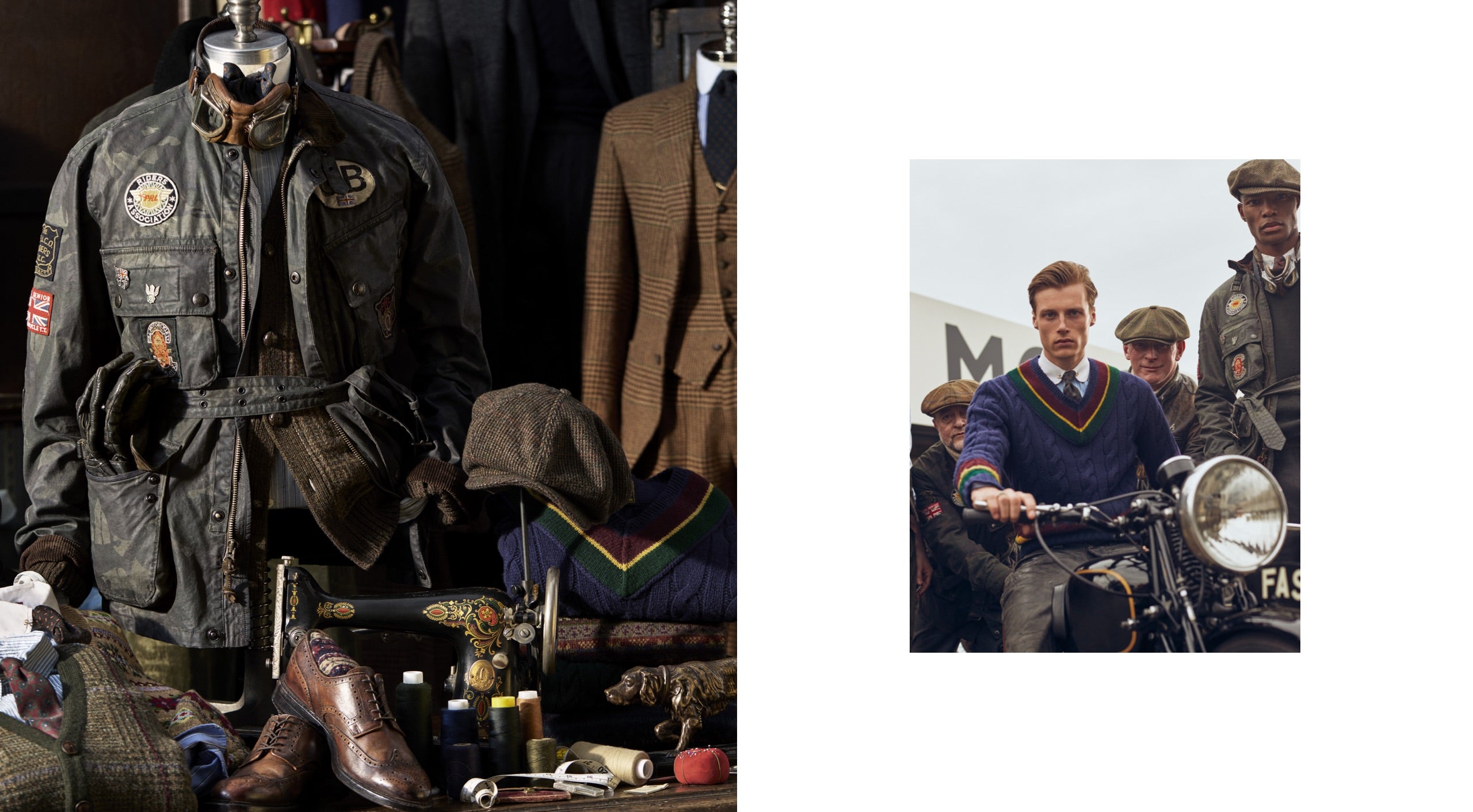 <strong>ON LOCATION</strong><br/><span>This season of Polo Originals, inspired by the golden era of Grand Prix car racing, was photographed at the Goodwood Motor Circuit, which is located in West Sussex, on the 12,000-acre Goodwood Estate. The Circuit has since become known for hosting a number of prestigious motorsport events, including the famous Festival of Speed and Revival.</span> <br/><rlmag_link href="https://www.ralphlauren.nl/en/search?cgid=brands-prl-tough-and-refined-cg"><button class="shop-collection">Shop the Story</button></rlmag_link>