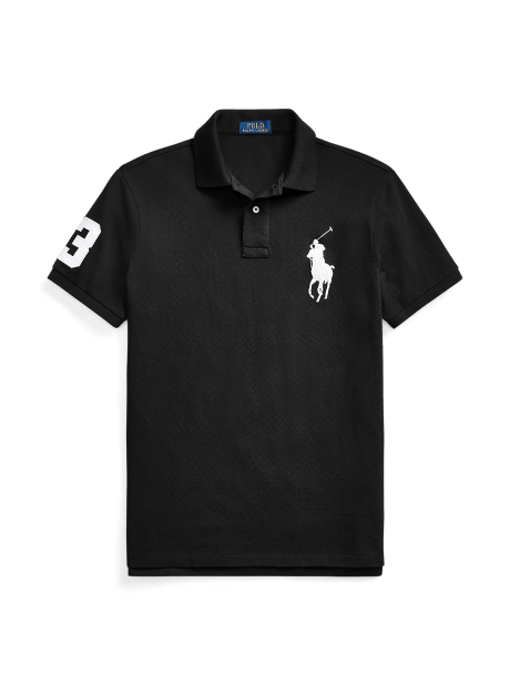 Custom slim mesh Polo-shirt met Big Pony
