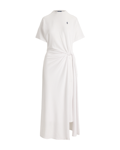 T-shirtjurk met gedraaid detail