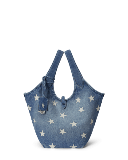 Denim Polo Play draagtas met sterren