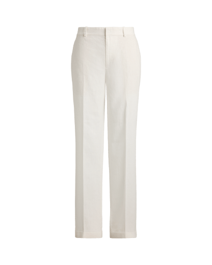 Ruimvallene rechte broek met hoge taille