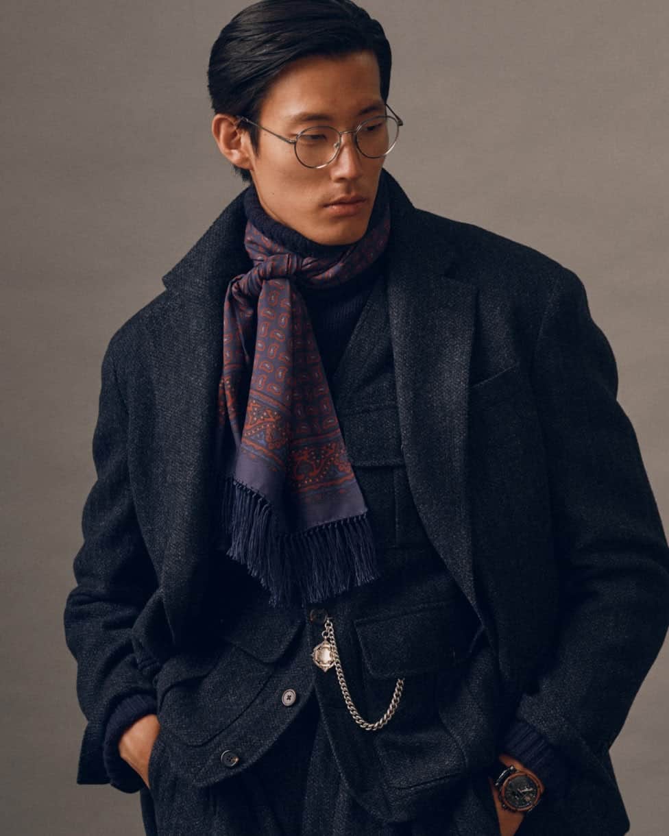 Polo tailored fit tweed colbert