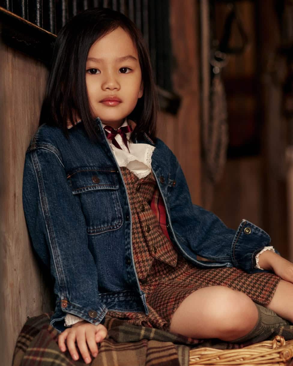 Geruit double-knit gilet