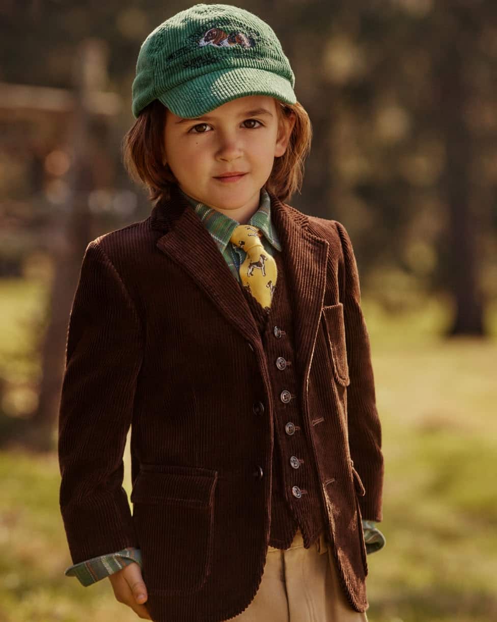 Katoenen corduroy Polo colbert