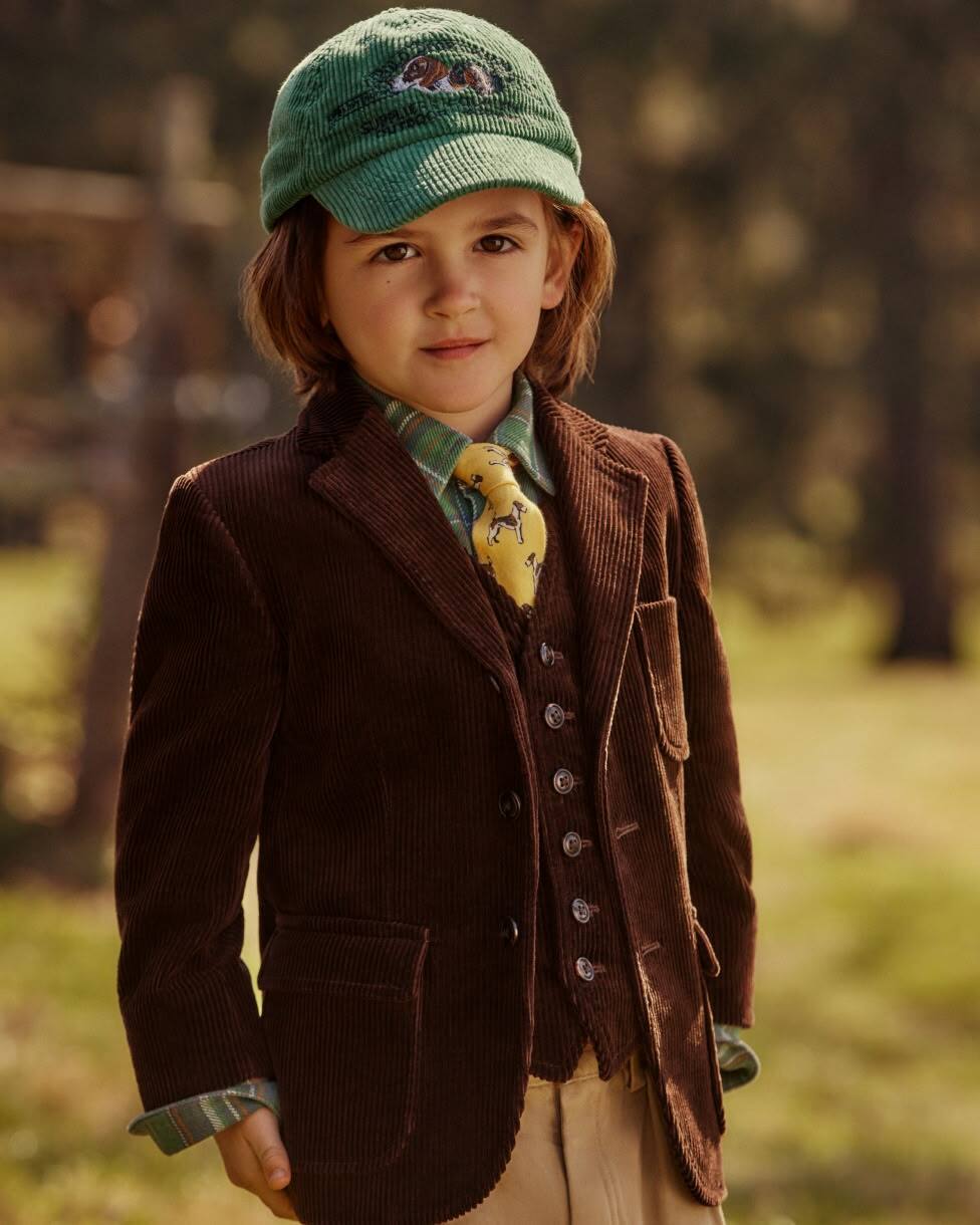 Katoenen corduroy Polo colbert