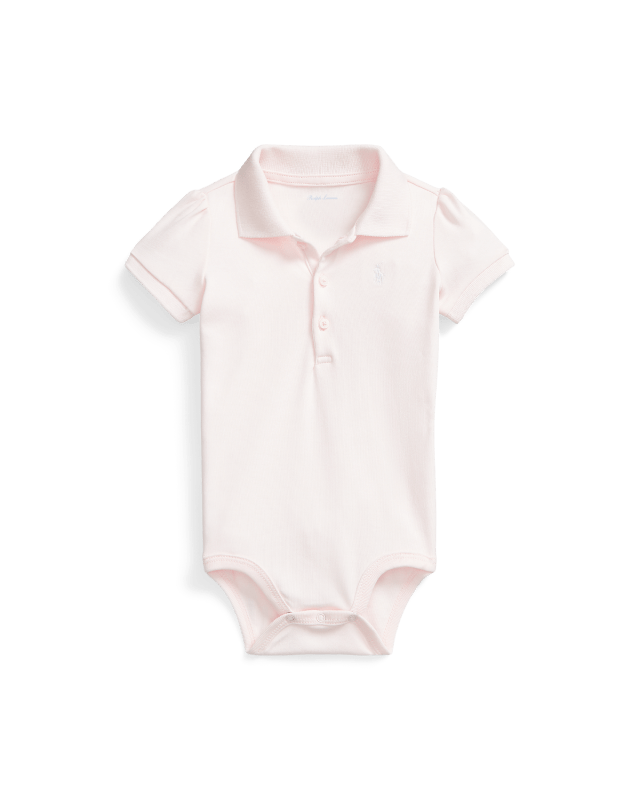 Zacht katoenen Polo bodysuit