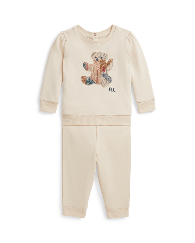 Terry sweatshirt met Polo Bear en broek