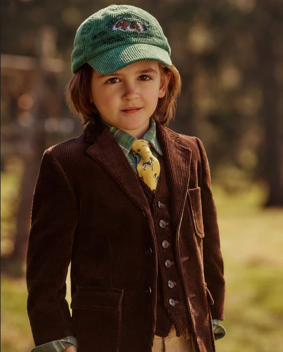 Katoenen corduroy Polo colbert